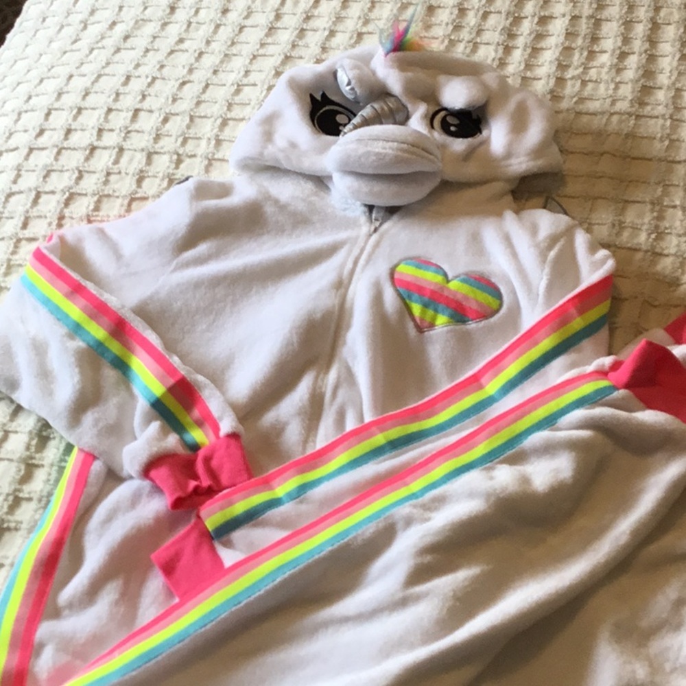 Adult large unicorn fleece bodysuit. Halloween or warm & cozy